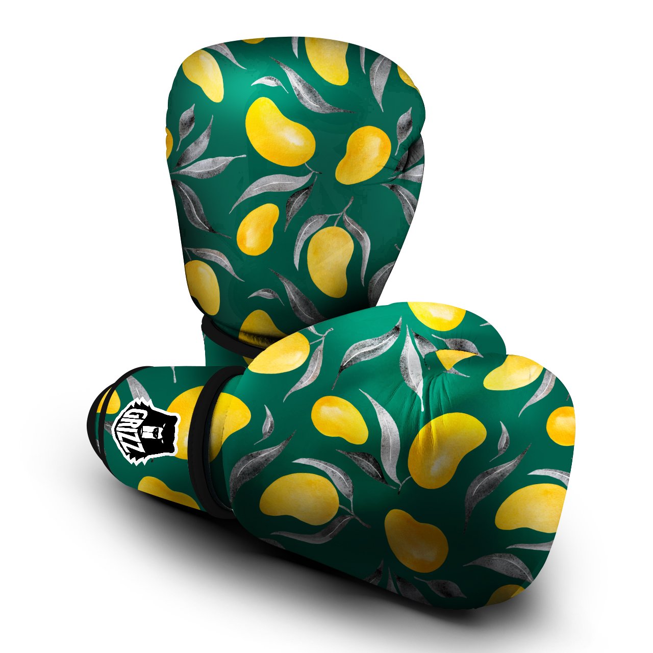 Fruit Mango Yellow Print Pattern Boxing Gloves-grizzshop