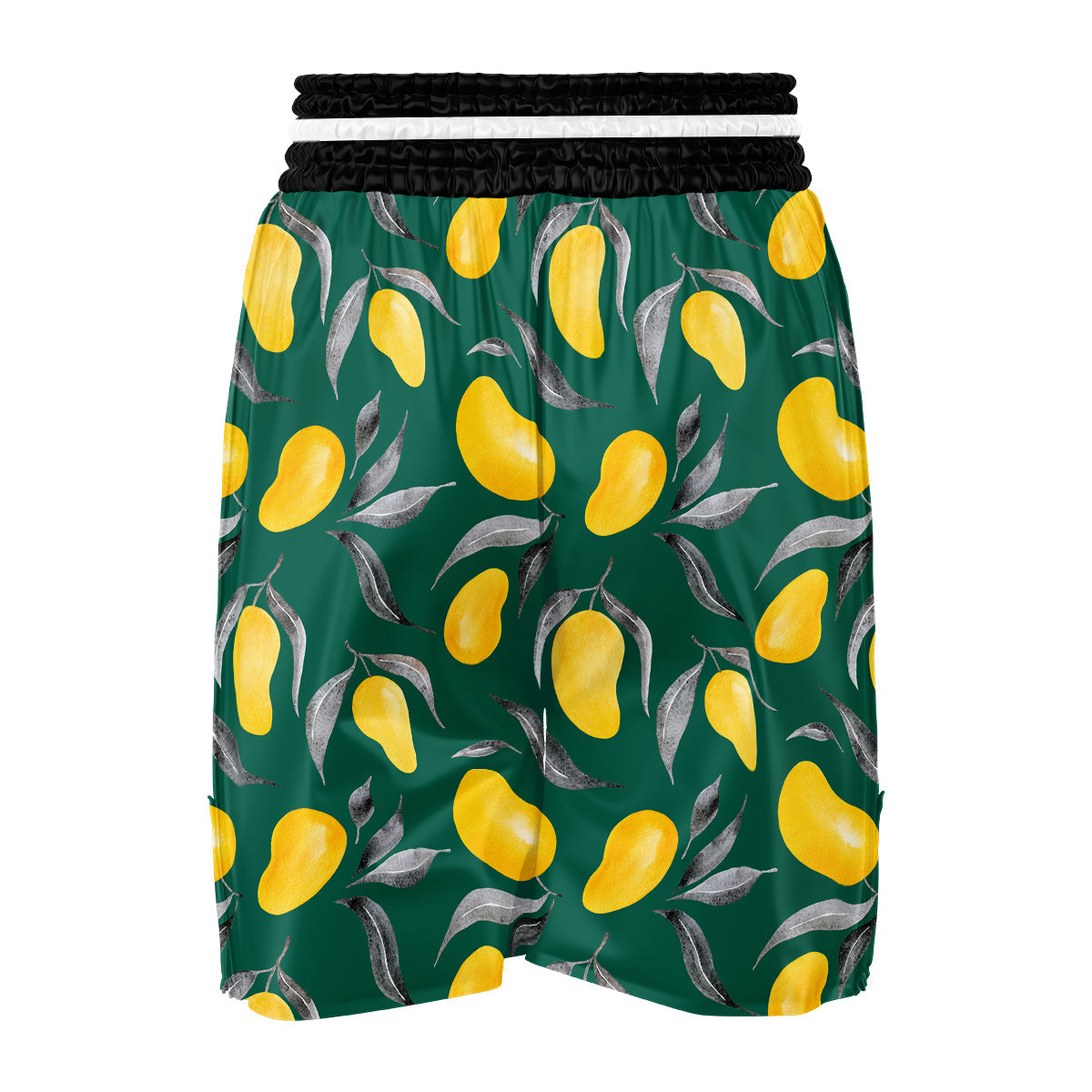 Fruit Mango Yellow Print Pattern Boxing Shorts-grizzshop