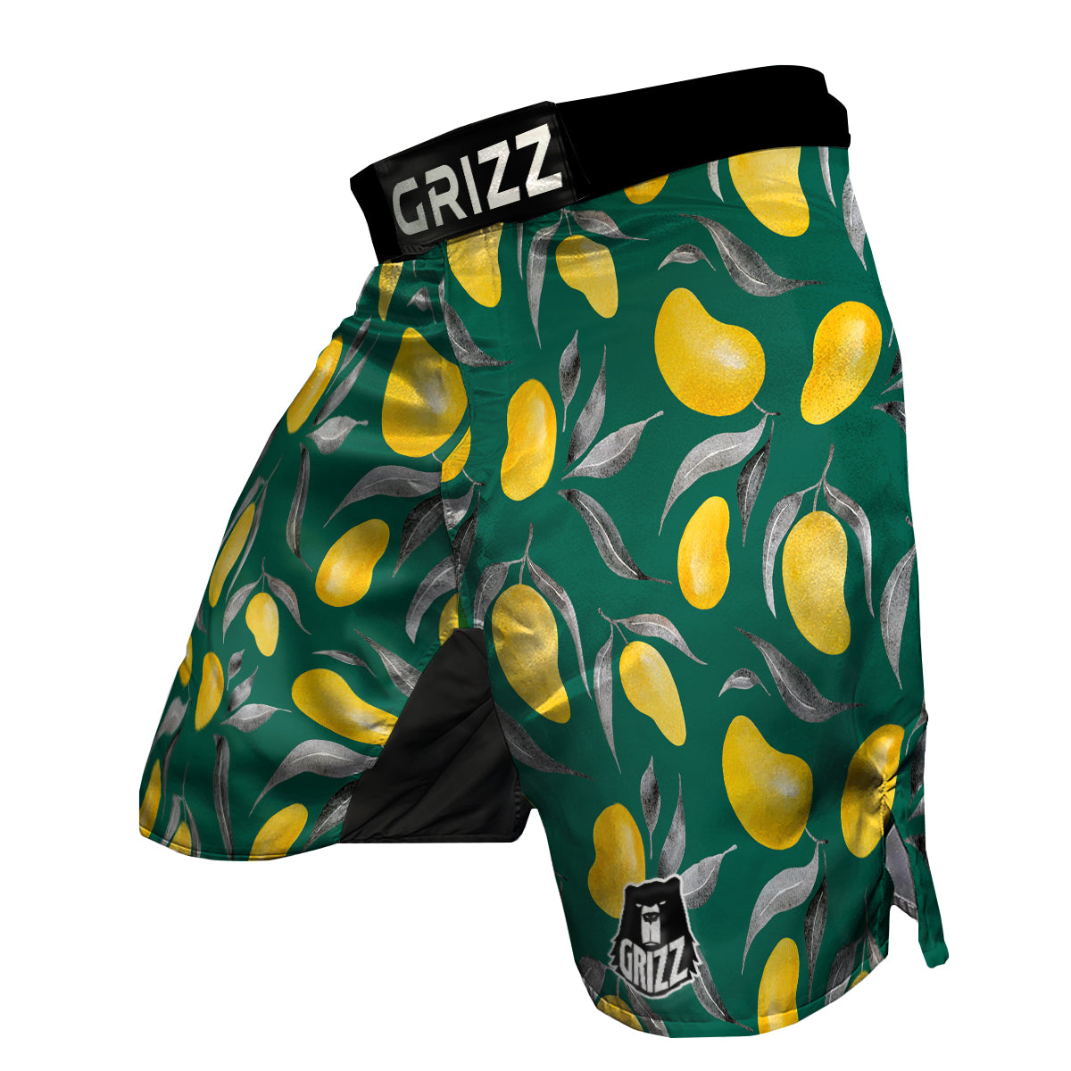 Fruit Mango Yellow Print Pattern MMA Shorts-grizzshop