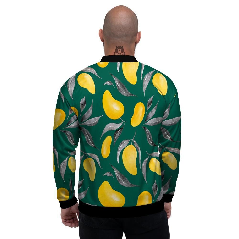 Fruit Mango Yellow Print Pattern Men's Bomber Jacket-grizzshop