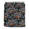 Fruit Raccoon Pattern Print Duvet Cover Bedding Set-grizzshop