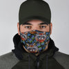 Fruit Raccoon Pattern Print Face Mask-grizzshop