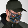 Fruit Raccoon Pattern Print Face Mask-grizzshop