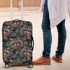 Fruit Raccoon Pattern Print Luggage Cover Protector-grizzshop