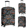 Fruit Raccoon Pattern Print Luggage Cover Protector-grizzshop