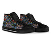 Fruit Raccoon Pattern Print Men Women's High Top Shoes-grizzshop