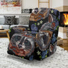 Fruit Raccoon Pattern Print Recliner Cover-grizzshop