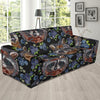 Fruit Raccoon Pattern Print Sofa Covers-grizzshop