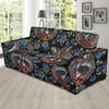 Fruit Raccoon Pattern Print Sofa Covers-grizzshop