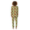 Fruit Red Apple Print Pattern Women's Pajamas-grizzshop