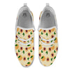 Fruit Ripe Apricot Print Pattern White Athletic Shoes-grizzshop