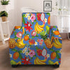 Fruits Aloha Tropical Print Pattern Armchair Slipcover-grizzshop
