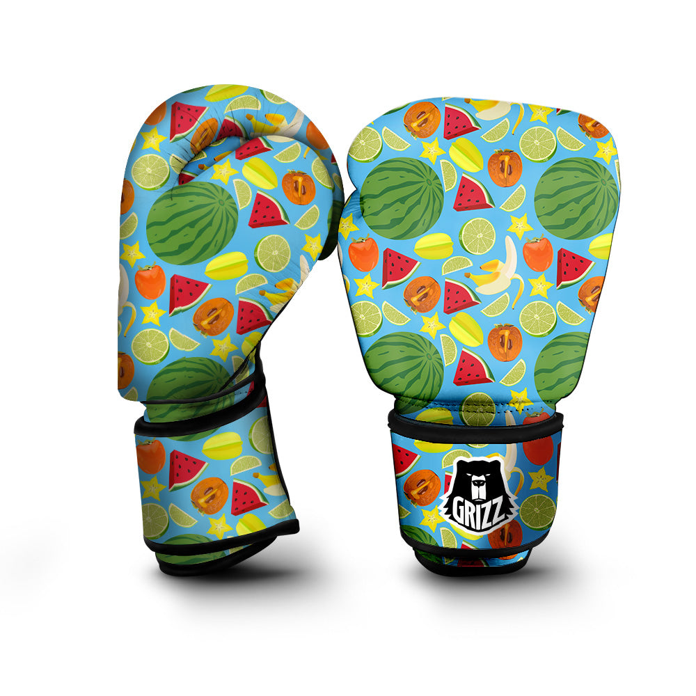 Fruits Depicting Print Pattern Boxing Gloves-grizzshop