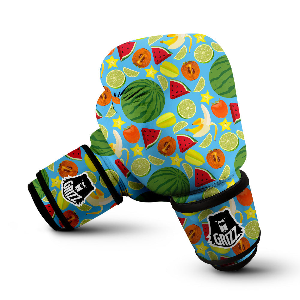 Fruits Depicting Print Pattern Boxing Gloves-grizzshop