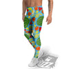 Fruits Depicting Print Pattern Men's Leggings-grizzshop