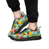 Fruits Jungle Tropical Print Pattern Black Sneaker-grizzshop