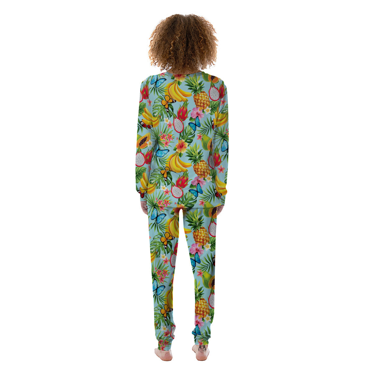 Fruits Jungle Tropical Print Pattern Women's Pajamas-grizzshop