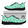 Fruits Pixel Print Pattern Black Sneaker-grizzshop