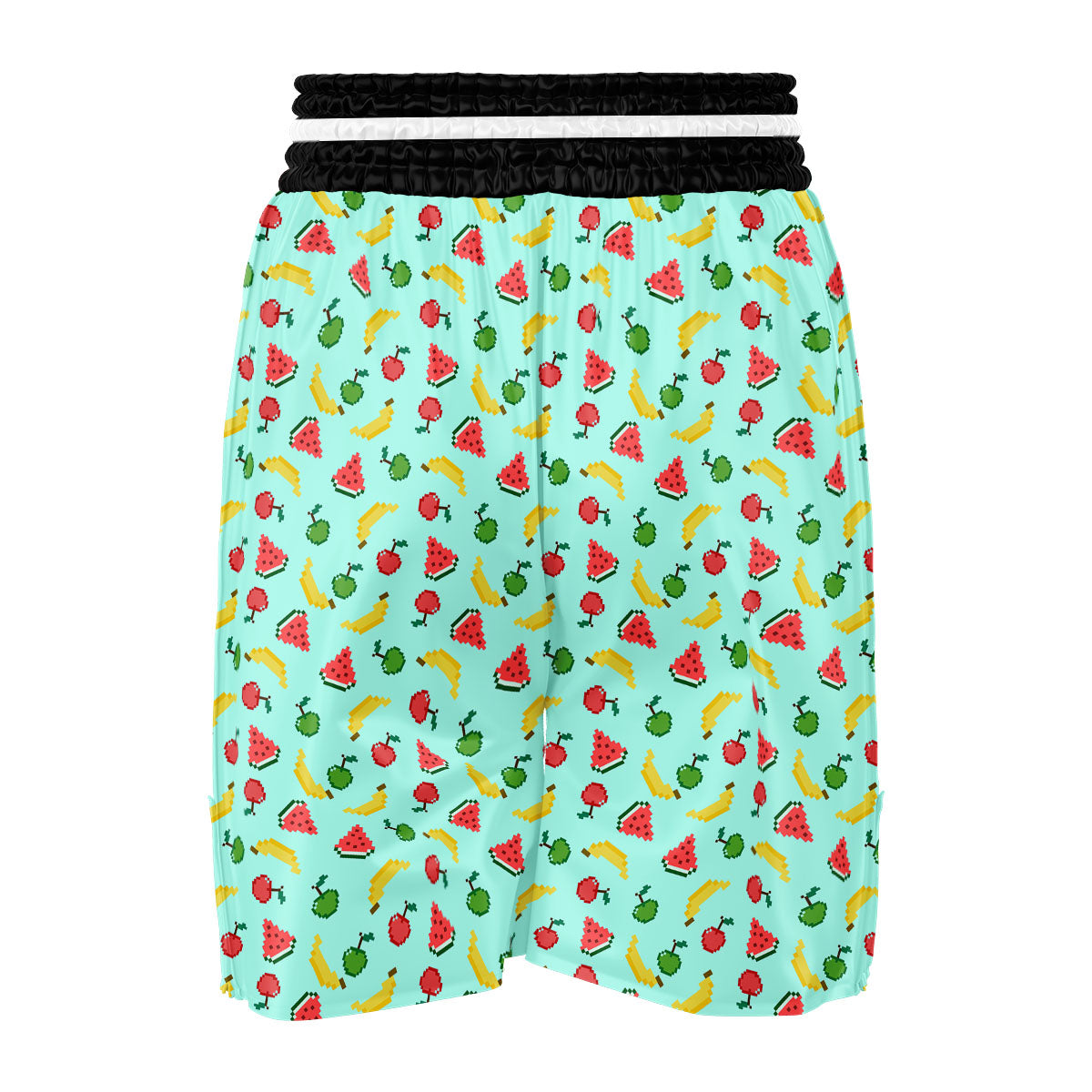 Fruits Pixel Print Pattern Boxing Shorts-grizzshop