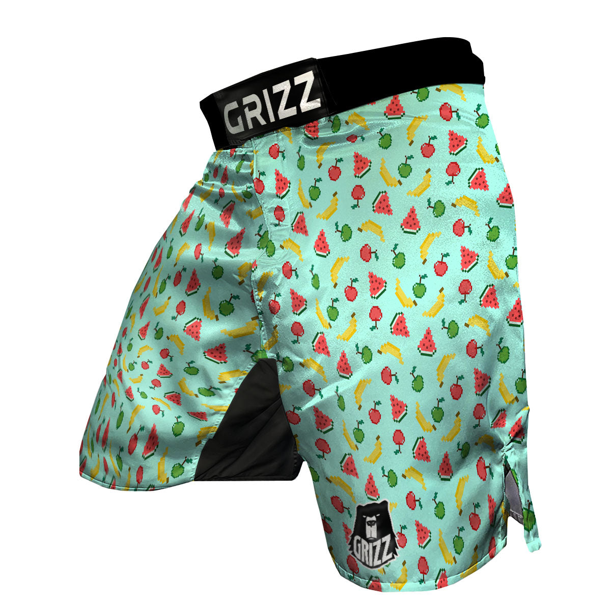 Fruits Pixel Print Pattern MMA Shorts-grizzshop
