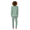 Fruits Pixel Print Pattern Women's Pajamas-grizzshop