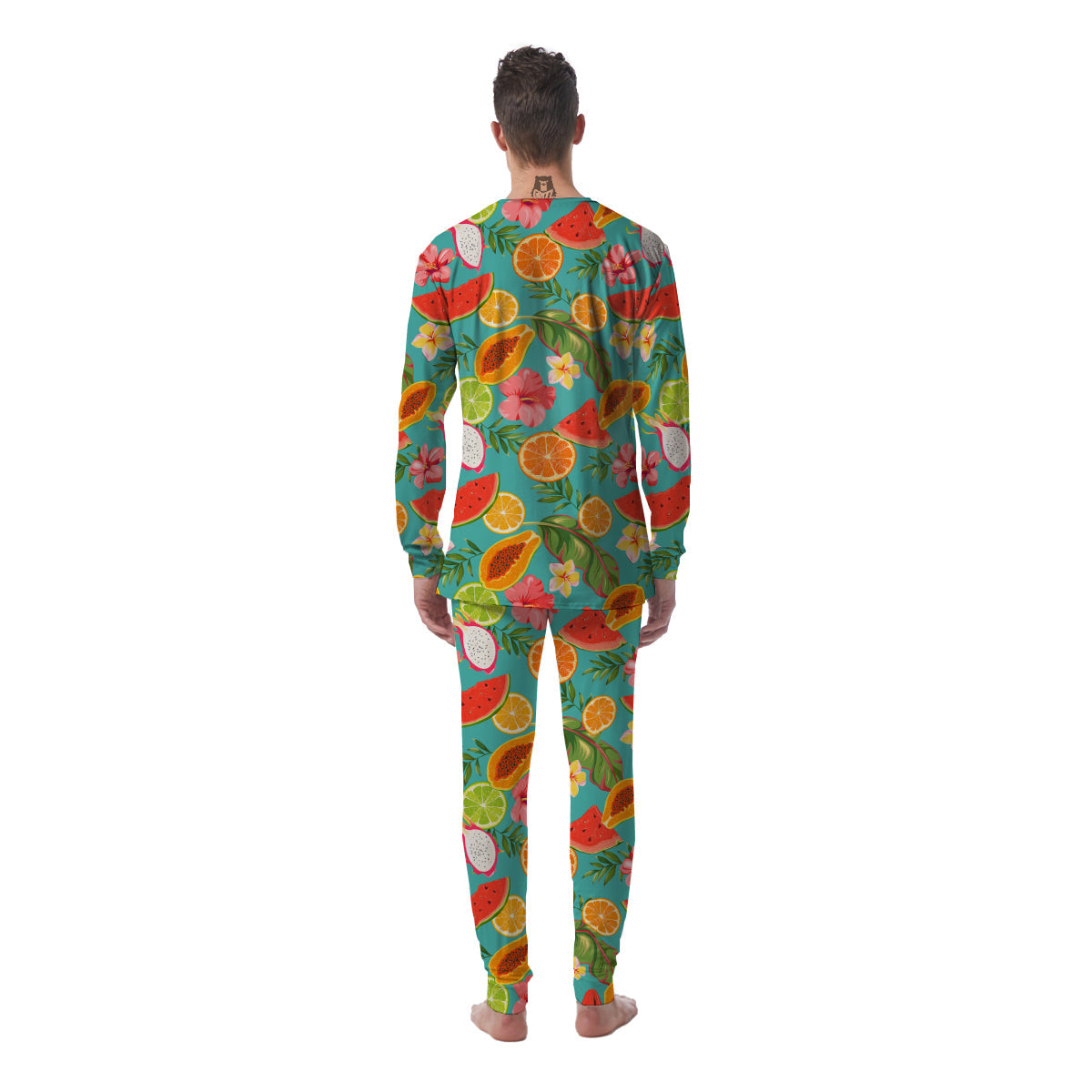 Fruits Tropical Paradise Print Pattern Men's Pajamas-grizzshop