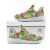 Fruits Tropical Paradise Print Pattern White Athletic Shoes-grizzshop