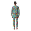 Fruits Turquoise Hawaiian Print Pattern Men's Pajamas-grizzshop