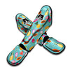 Fruits Turquoise Hawaiian Print Pattern Muay Thai Shin Guards-grizzshop