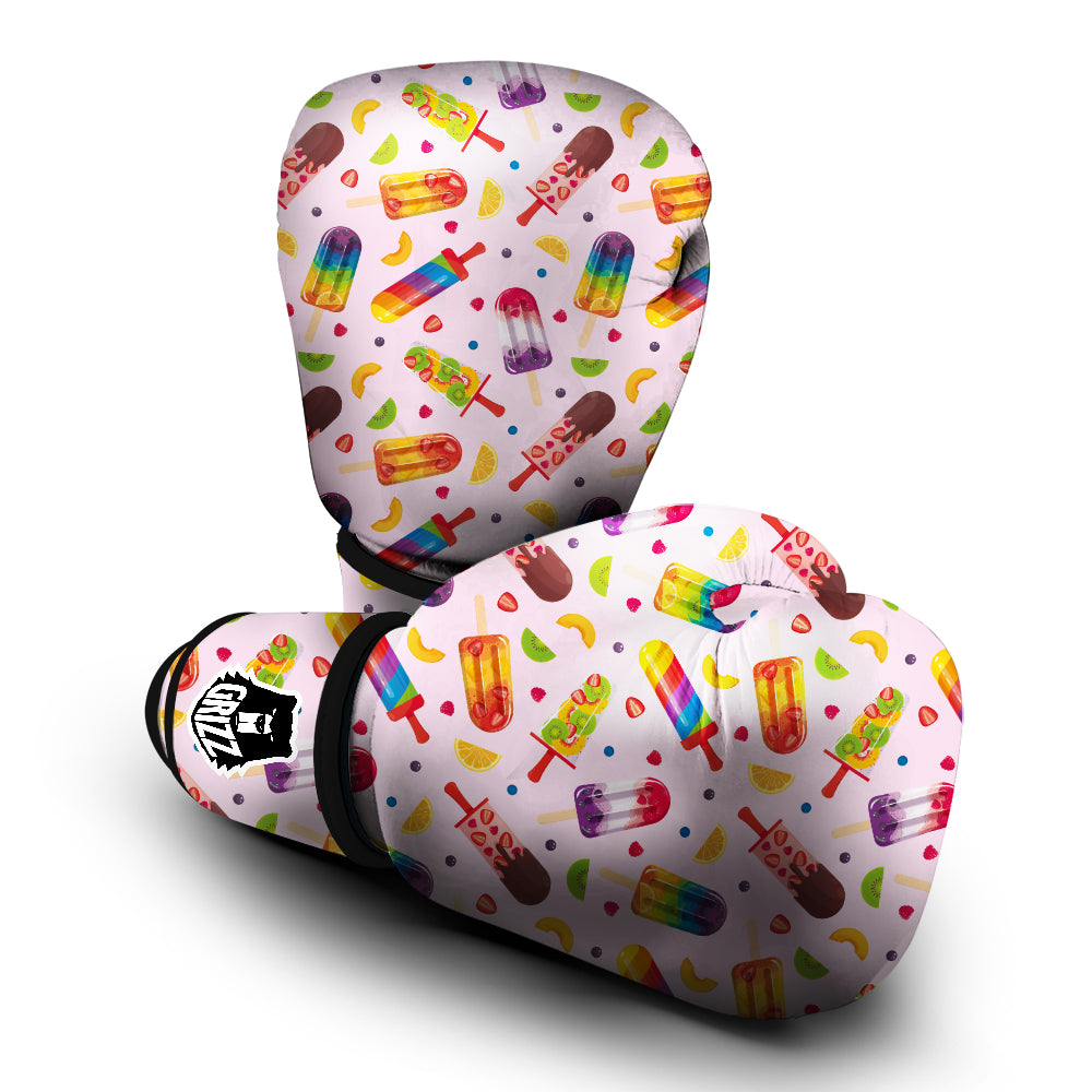 Fruity Ice Cream Print Pattern Boxing Gloves-grizzshop
