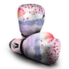 Fuji Mount And Cherry Blossom Print Boxing Gloves-grizzshop