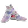 Fuji Mount And Cherry Blossom Print White Athletic Shoes-grizzshop