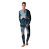 Full Moon And Wolf In The Forest Print Men's Pajamas-grizzshop