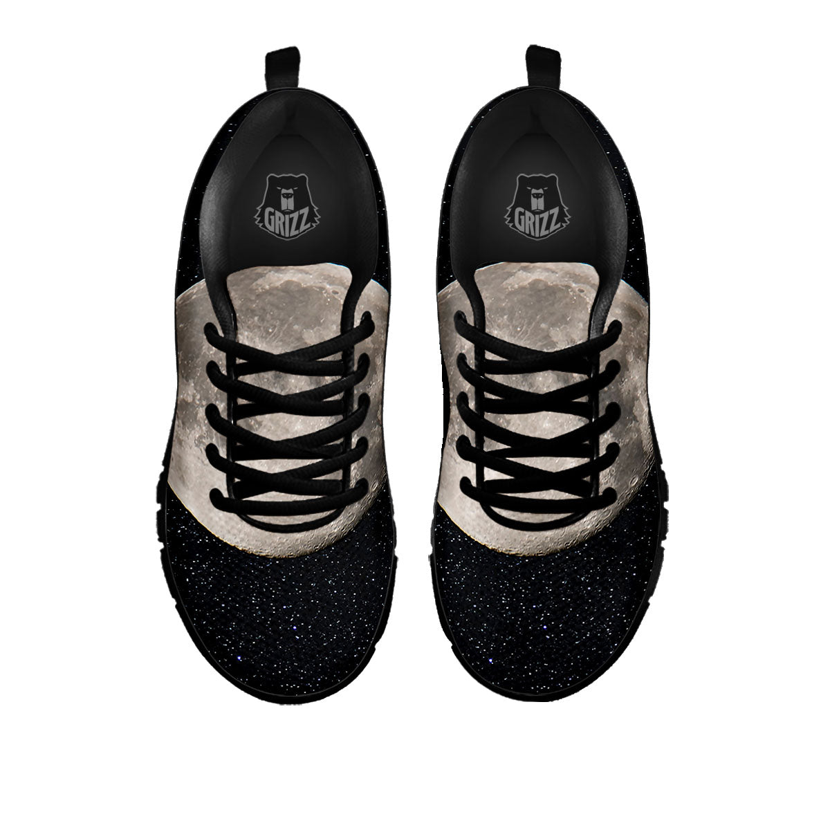 Full Moon Print Black Sneaker-grizzshop
