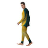 Full Moon Yellow Print Men's Pajamas-grizzshop