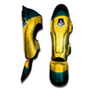 Full Moon Yellow Print Muay Thai Shin Guards-grizzshop