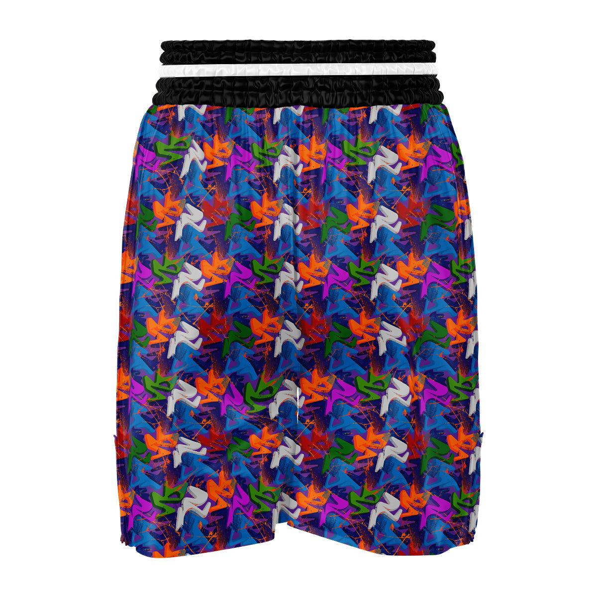 Funky Abstract Print Pattern Boxing Shorts-grizzshop