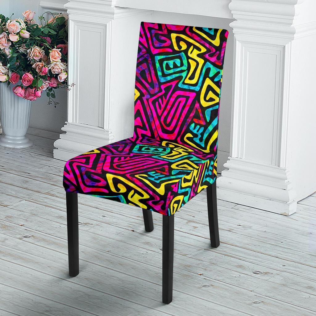 Funky Pattern Print Chair Cover-grizzshop