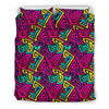 Funky Pattern Print Duvet Cover Bedding Set-grizzshop