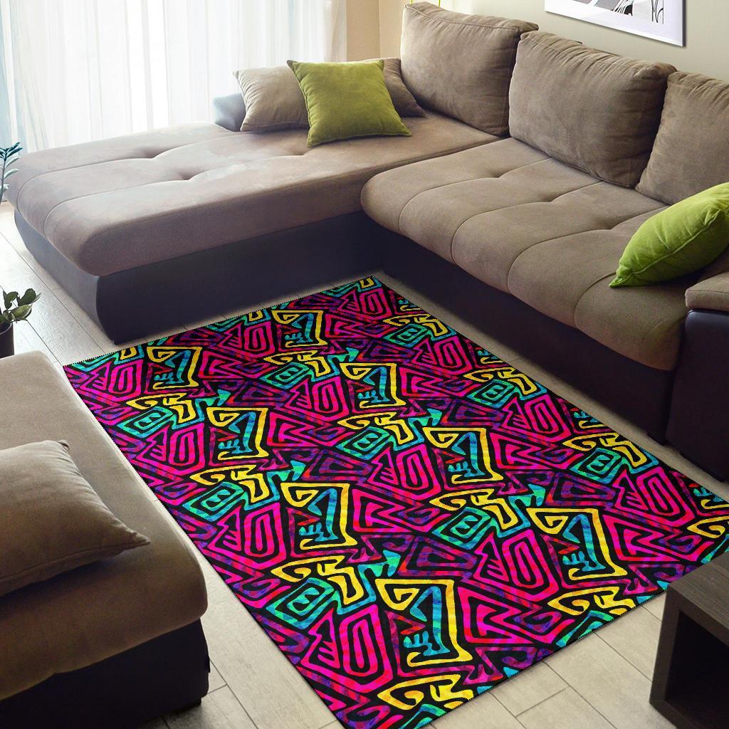 Funky Pattern Print Floor Mat-grizzshop