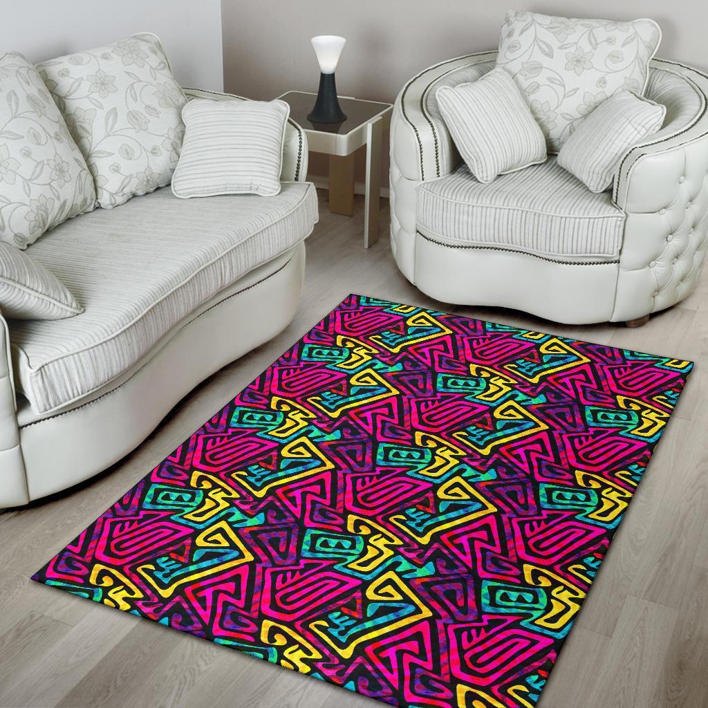 Funky Pattern Print Floor Mat-grizzshop