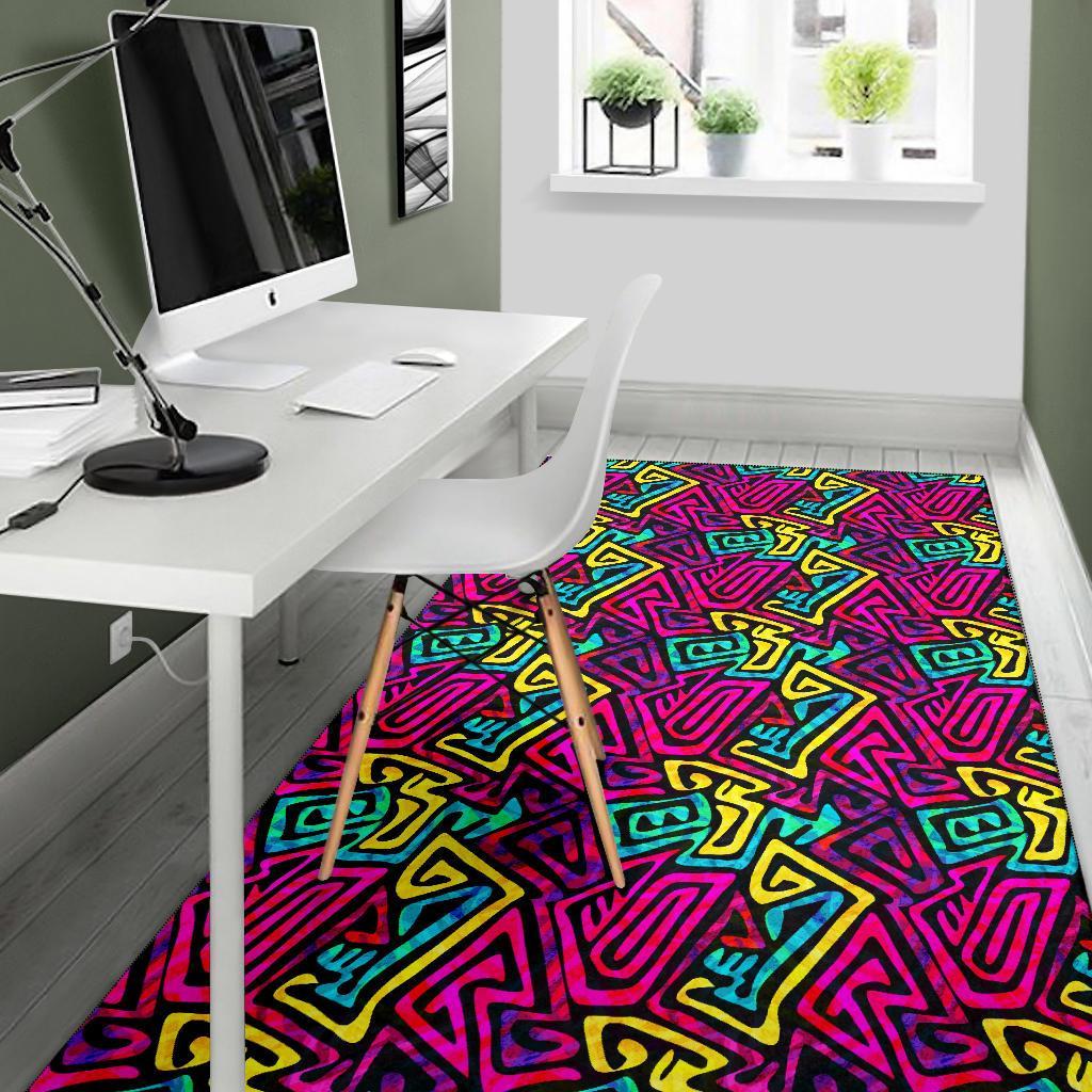 Funky Pattern Print Floor Mat-grizzshop