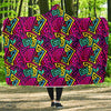 Funky Pattern Print Hooded Blanket-grizzshop