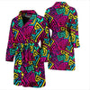 Funky Pattern Print Men Long Robe-grizzshop