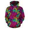 Funky Pattern Print Men Women Pullover Hoodie-grizzshop