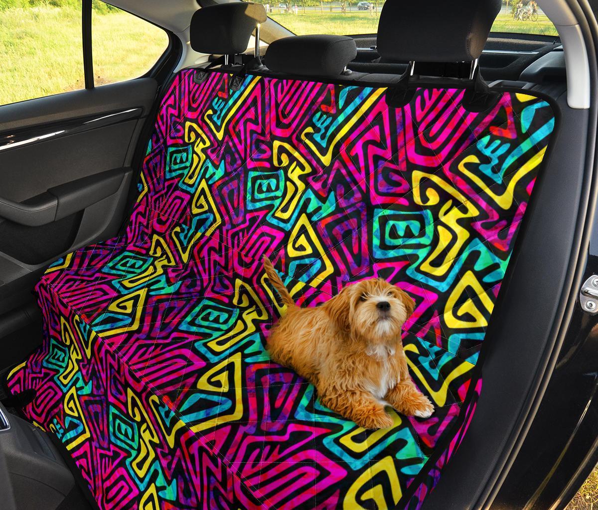 Funky Pattern Print Pet Car Seat Cover-grizzshop