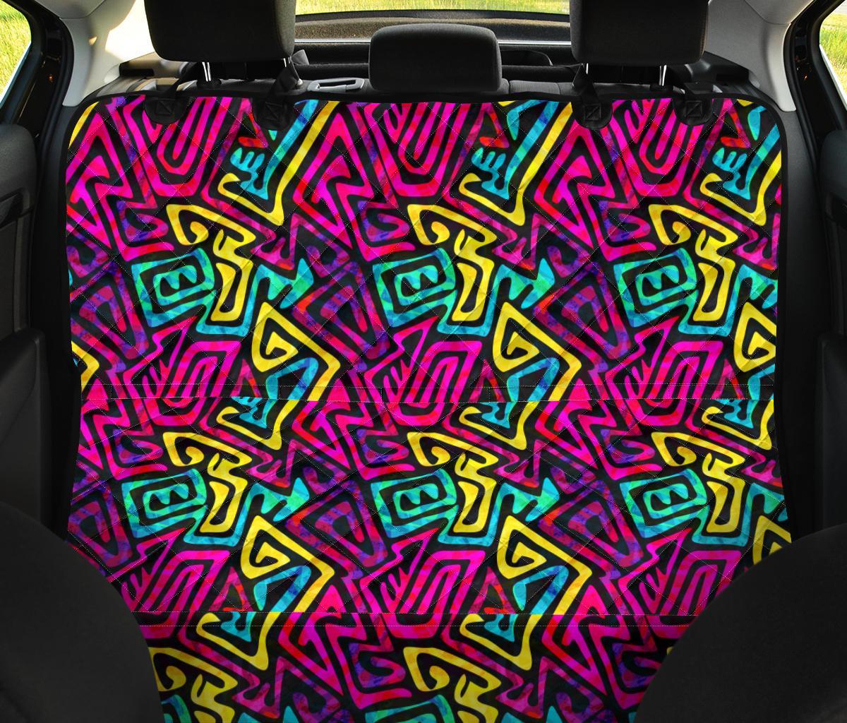 Funky Pattern Print Pet Car Seat Cover-grizzshop