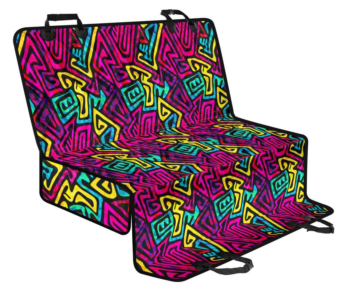 Funky Pattern Print Pet Car Seat Cover-grizzshop