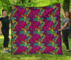 Funky Pattern Print Quilt-grizzshop