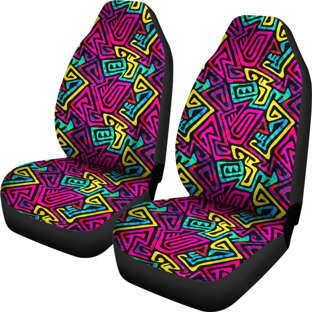 Funky Pattern Print Universal Fit Car Seat Covers-grizzshop